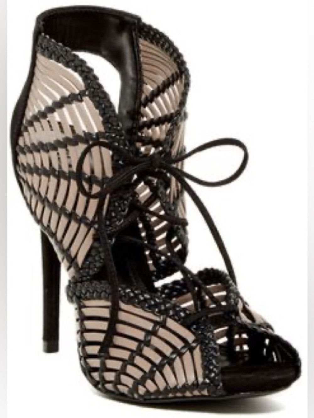 Schutz Eveline Woven Peep Toe
Sandal Size 9